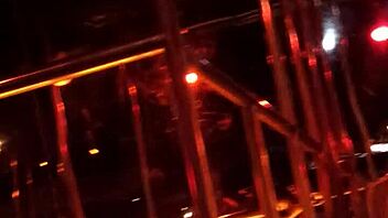 Frankie Strips in Hot Stockings and Heels