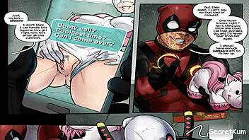 Comic book-inspired adult entertainment with a gangbang scene