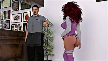 angelica plays in stockings naked