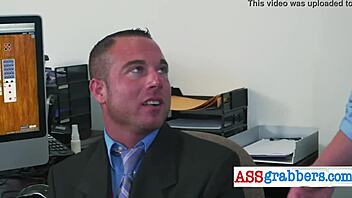 kinky manager and worker in a full movie storyline