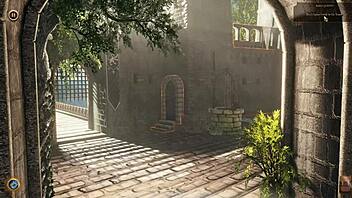 3D анимированное порно с видом на замок