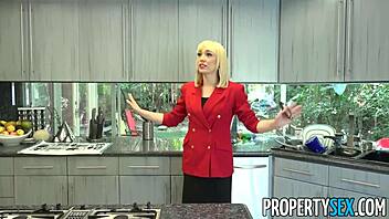 Red Blazer Agent Lily Labeau Fornicates In Mansion!