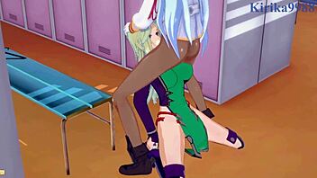 lamia loveless, festenia muse, ruri hoshino in wild futanari sex, oops i mean super intense hentai!