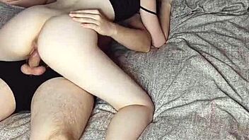 Horny stepsister rides my fat cock