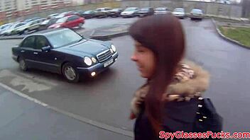 This is a hidden camera video of a petite girl having rough sex in different positions