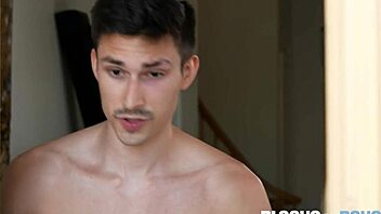 Interracial gay scene with big black cock action