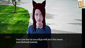 A walkthrough of the erotic visual novel My new family 19