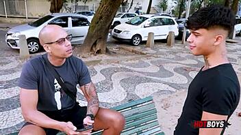 Bisexual Blowjob In Lingerie With Gay Friend