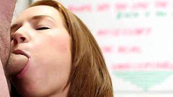 Flirty Honey Feels Cum On Face, Swallows Load Emotionally