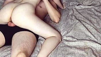 Horny stepsister rides my fat cock