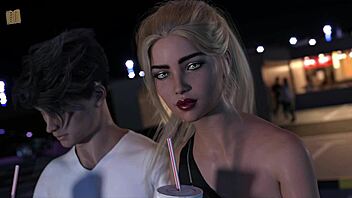 Blonde 3D Cartoon Girl Explores Erotic Game Adventures