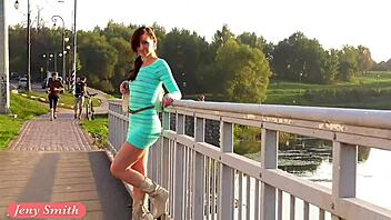 jeny smith rocking a see-through dress in public