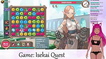 Vtuber lewdneko plays isekai quest part 2 😘