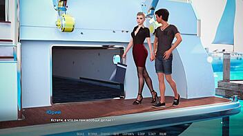 In this gameplay, you become a rock star on a yacht with sexy adventures and big tits