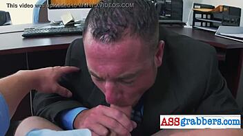 kinky manager and worker in a full movie storyline