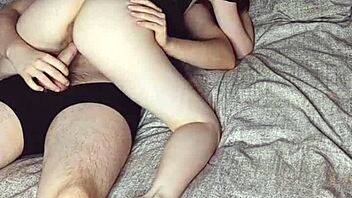 Horny stepsister rides my fat cock