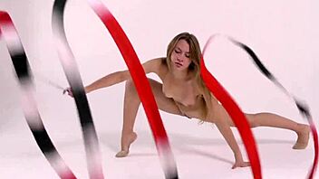 Kira Zukerman, the tiny dancer, strips and exposes her small yet firm body