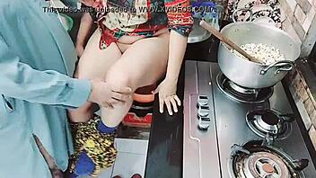 indian wife cooked while husband took her backdoor