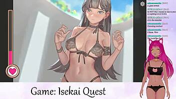 Vtuber lewdneko plays isekai quest part 2 😘