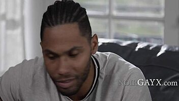 After a failed marriage, he turns to gay interracial action with a muscular black hunk for bareback fun. It's a wild ride with big black cock and passionate kisses.