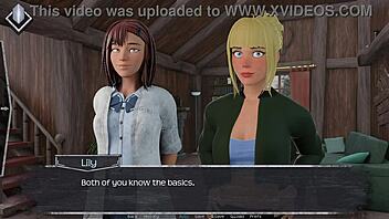 Hentai game with big-boobed MILF and monster cock