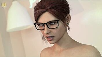 Blonde 3D Cartoon Girl Explores Erotic Game Adventures