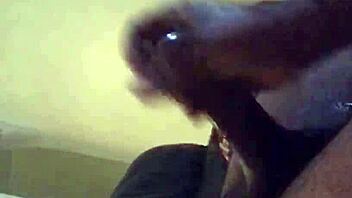 pretty ebony chokes on big black cock