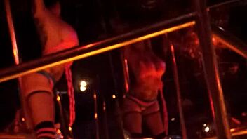 Frankie Strips in Hot Stockings and Heels