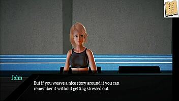 A walkthrough of the erotic visual novel My new family 19