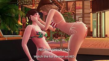 dead or alive 5 3d hentai preview with naughty scenes