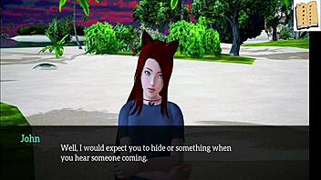 A walkthrough of the erotic visual novel My new family 19