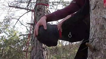 Tied Up Latina Teen in Pantyhose Rough Outdoor Fuck!