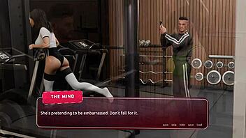 Big-boobed yoga instructor gets hot and steamy in this adult game prologue