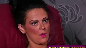 Loud British GF Sucks Cock Close-Up Until Massive Facial Cumshot