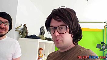 Yorkshire guy tricked into first blowjob by goth.