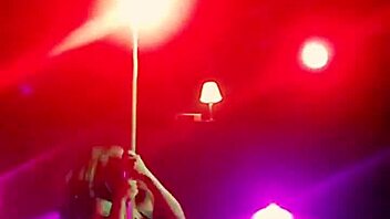 new stripper rips clothes while dancing in knee highs and thong