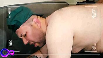 Interracial Bareback Sex In Public Room