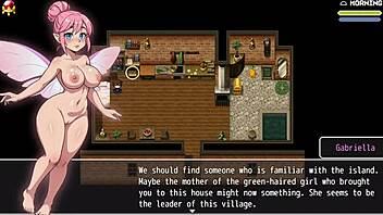 Did you see that cute girl in the harem game fall into the bathtub and expose her huge tits?