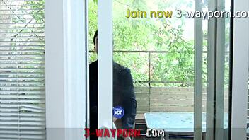 3way porn - hot red head inked babe get double penetration in fmm