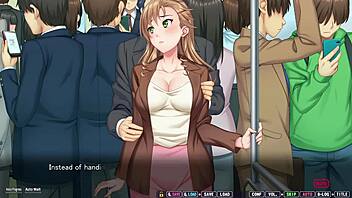 Horny ex-classmate trophy wife gets taken on public train