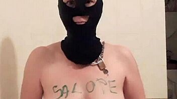 French Female Slave Performs Intense Self-Masturbation In BDSM Session.