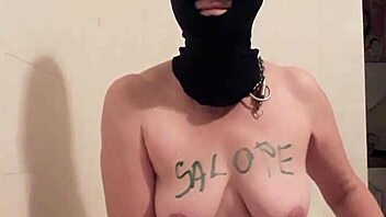 French Female Slave Performs Intense Self-Masturbation In BDSM Session.