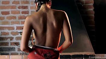 Beautiful Indian teenager dancing and fingering herself