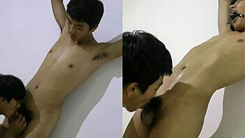 Bound Asian Teen Boys Give Intense Blowjobs in Gay Bondage!