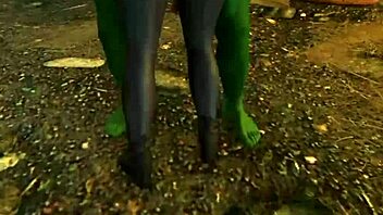 Yo Scarlett Johansson, dostává to od Hulka v 3D komiksové akci!