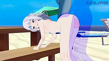 Gawr gura and tokino sora intense sex with creampie in hololive vtuber hentai 3d cartoon