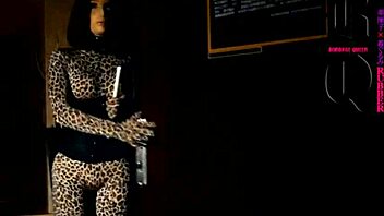 Doll bound in latex masked and controlled with condom