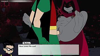 Starfire’s special sex adventure in 18titan’s animated series