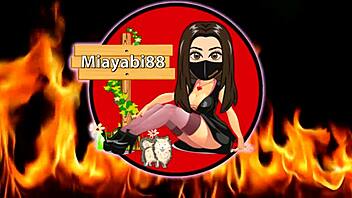 naughty asian bitch in santa outfit sucks deep and doggy fucks 😈🍆