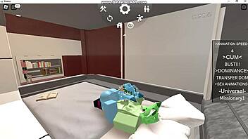 roblox furry gays enjoy comfortable oral sex in their cozy world